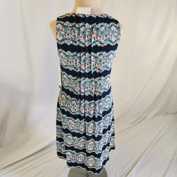 NWT Perceptions tank dress blue floral 10p sheath - Picture 12 of 14